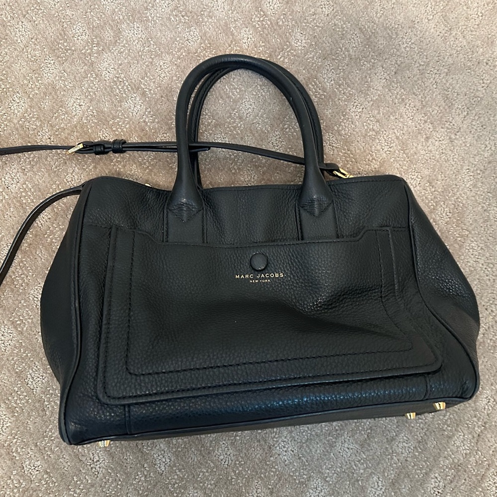 Black Marc Jacobs Empire Leather store with gold hardware